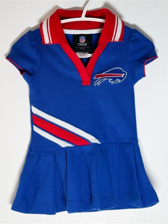 NFL Other - Official NFL Team Apparel Buffalo Bills Baby Girls Cheerleader Polo Dress Pleats